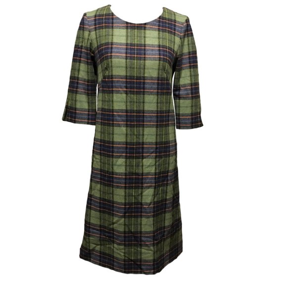 Agnes B. Dresses & Skirts - Agnes B Paris Tartan Wool Dress - Size 38